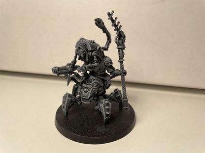 Scavenger Buglator, Tech Priests proxy miniature, 28mm heroic scale unpainted resin, view 5