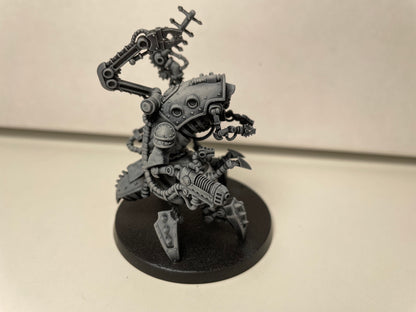 Scavenger Buglator, Tech Priests proxy miniature, 28mm heroic scale unpainted resin, view 6