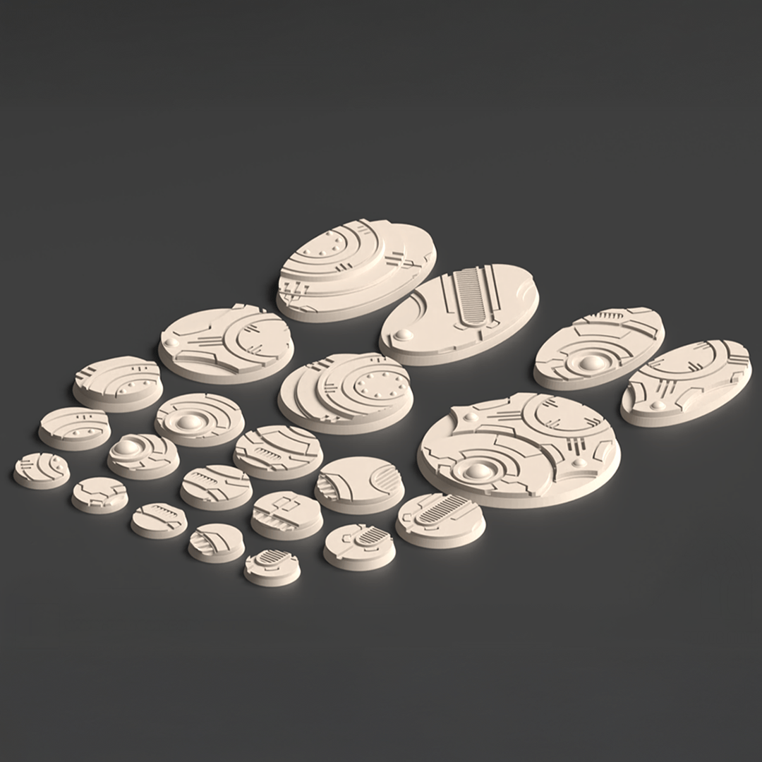 Ivdyris FDM Miniature Bases (25mm - 90mm) - MiniForge