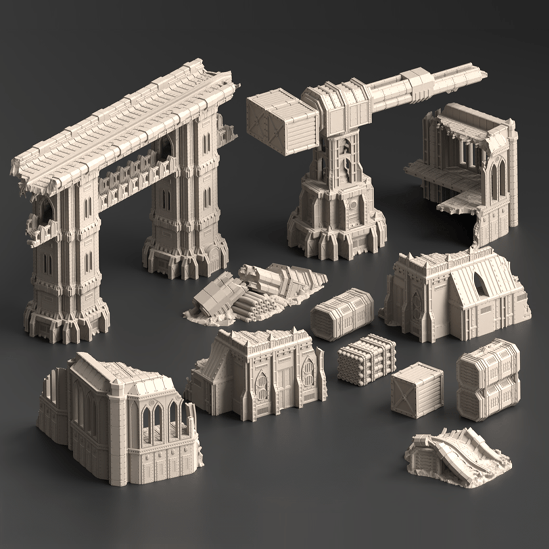 Kalthan, Logistics Hub - Terrain Bundle - MiniForge