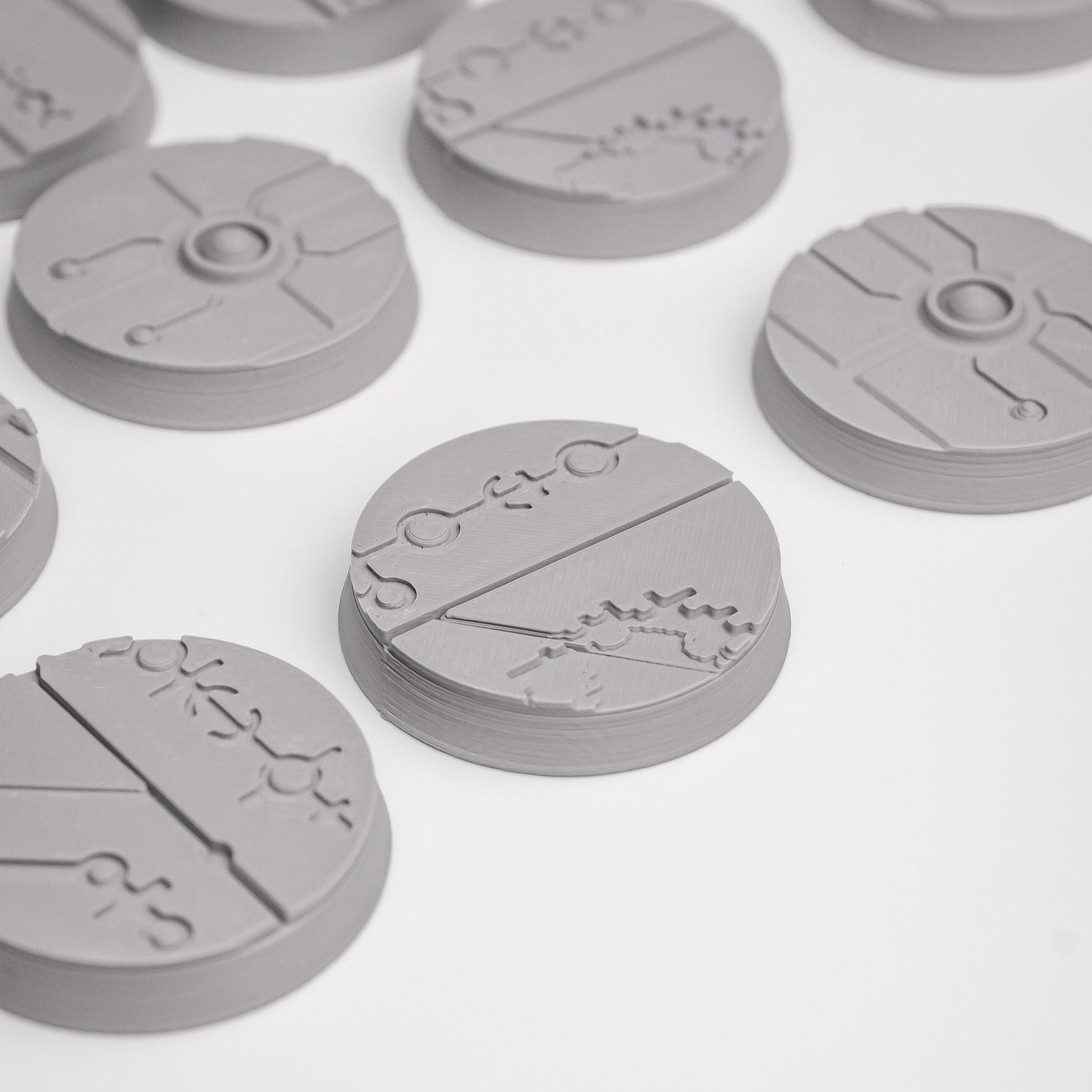 Karnac Subterranean FDM Miniature Bases (25mm - 90mm) - MiniForge