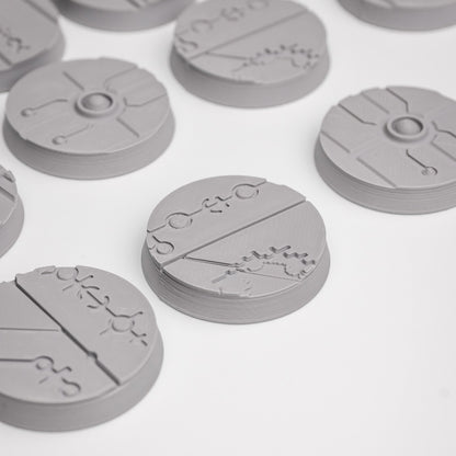 Karnac Subterranean FDM Miniature Bases (25mm - 90mm) - MiniForge