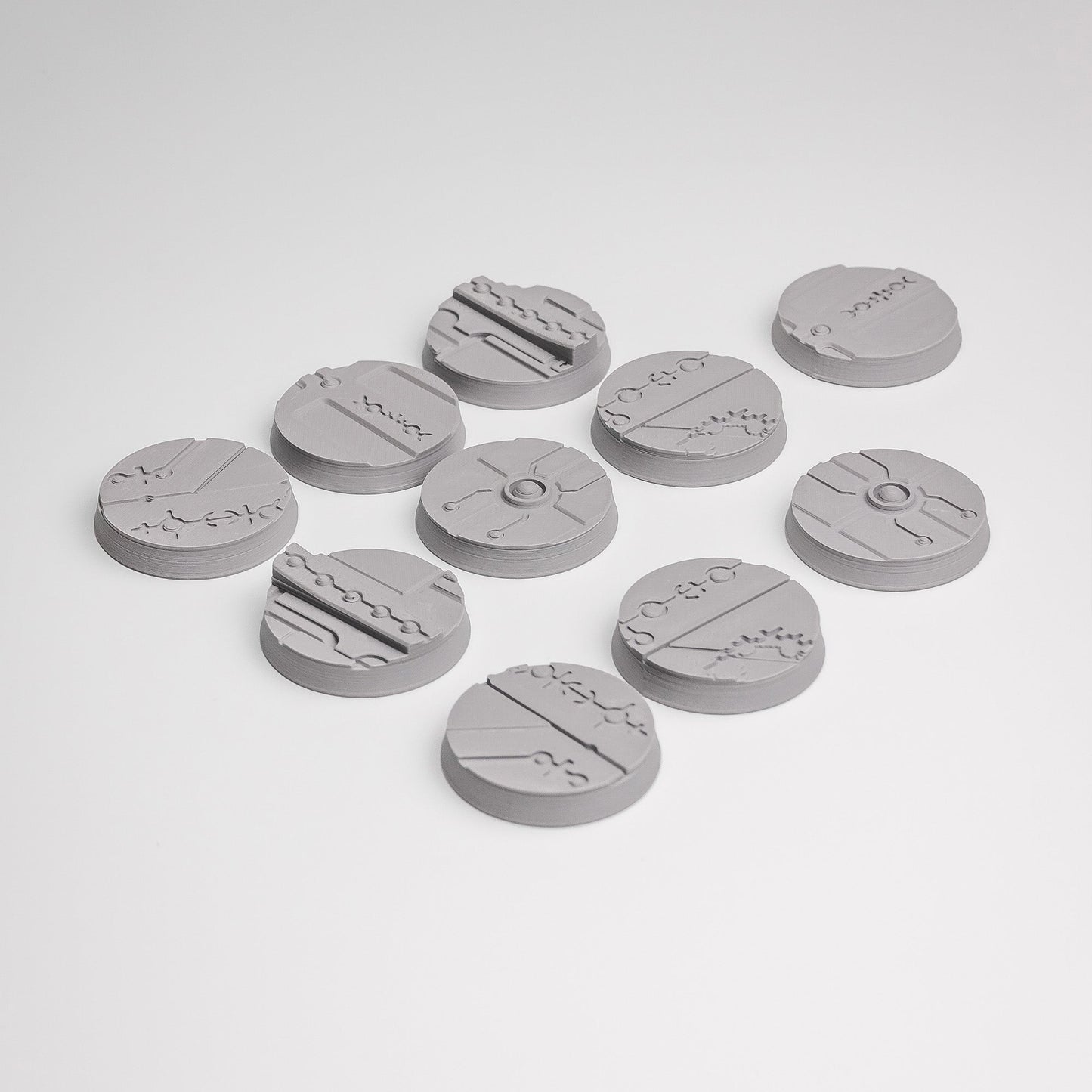 Karnac Subterranean FDM Miniature Bases (25mm - 90mm) - MiniForge