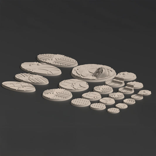 Krotone FDM Miniature Bases (25mm - 90mm) - MiniForge