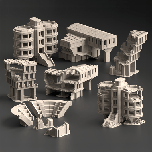 Kumbernold Prime, Concrete Citadel - Terrain Bundle - MiniForge