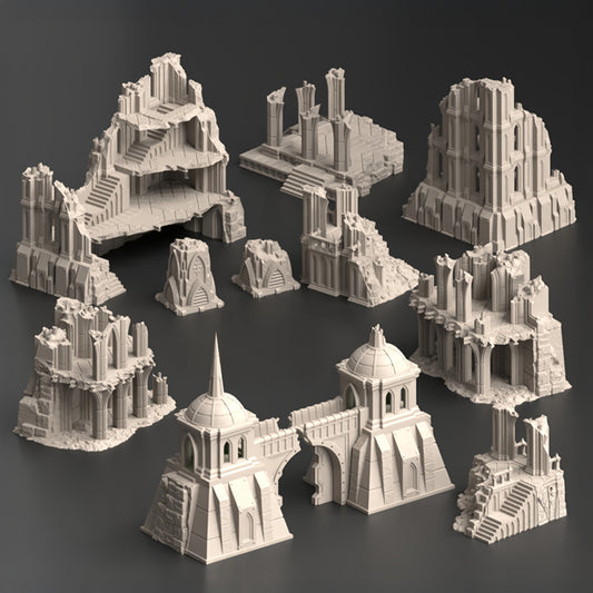 Divine Bastion, A Failed Arcology - Terrain Bundle