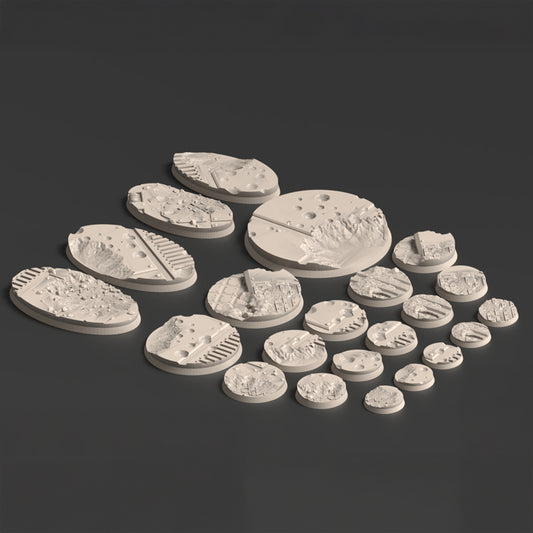 Phoebian V Airfield FDM Miniature Bases (25mm-90mm)