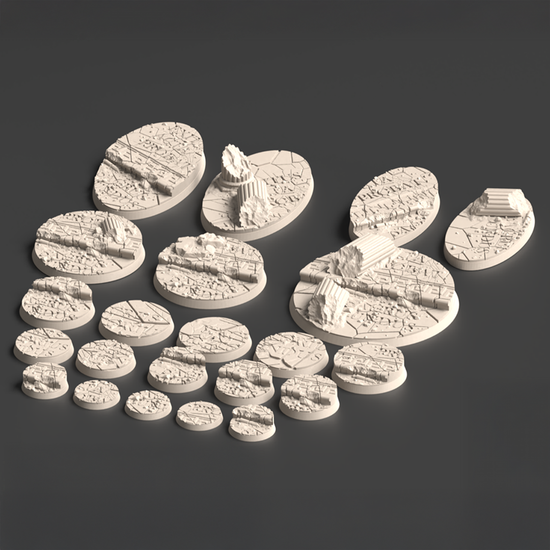 Invictaria FDM Miniature Bases (25mm-90mm)