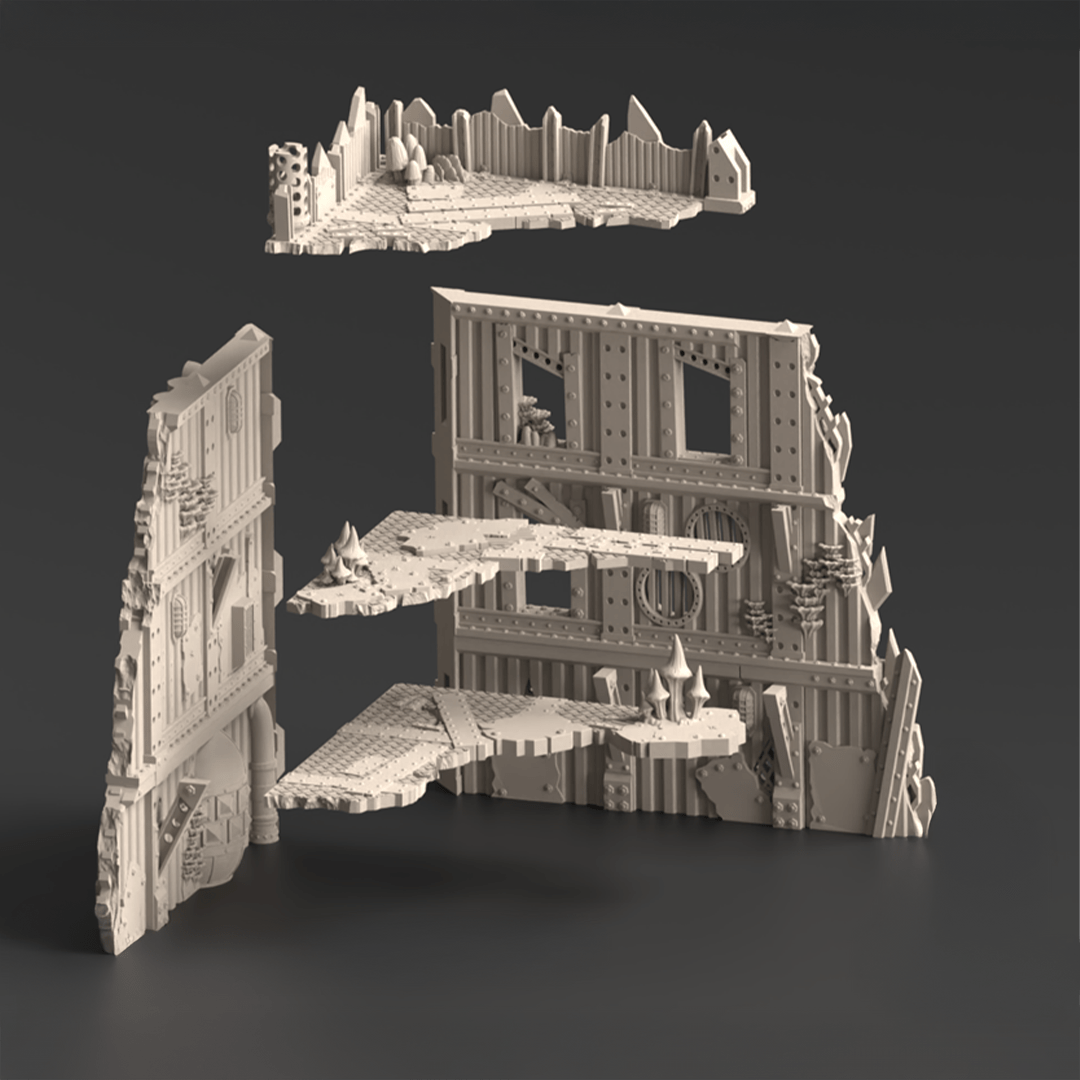 Ork Corner Ruins 3, Ork Fungus Farm - MiniForge
