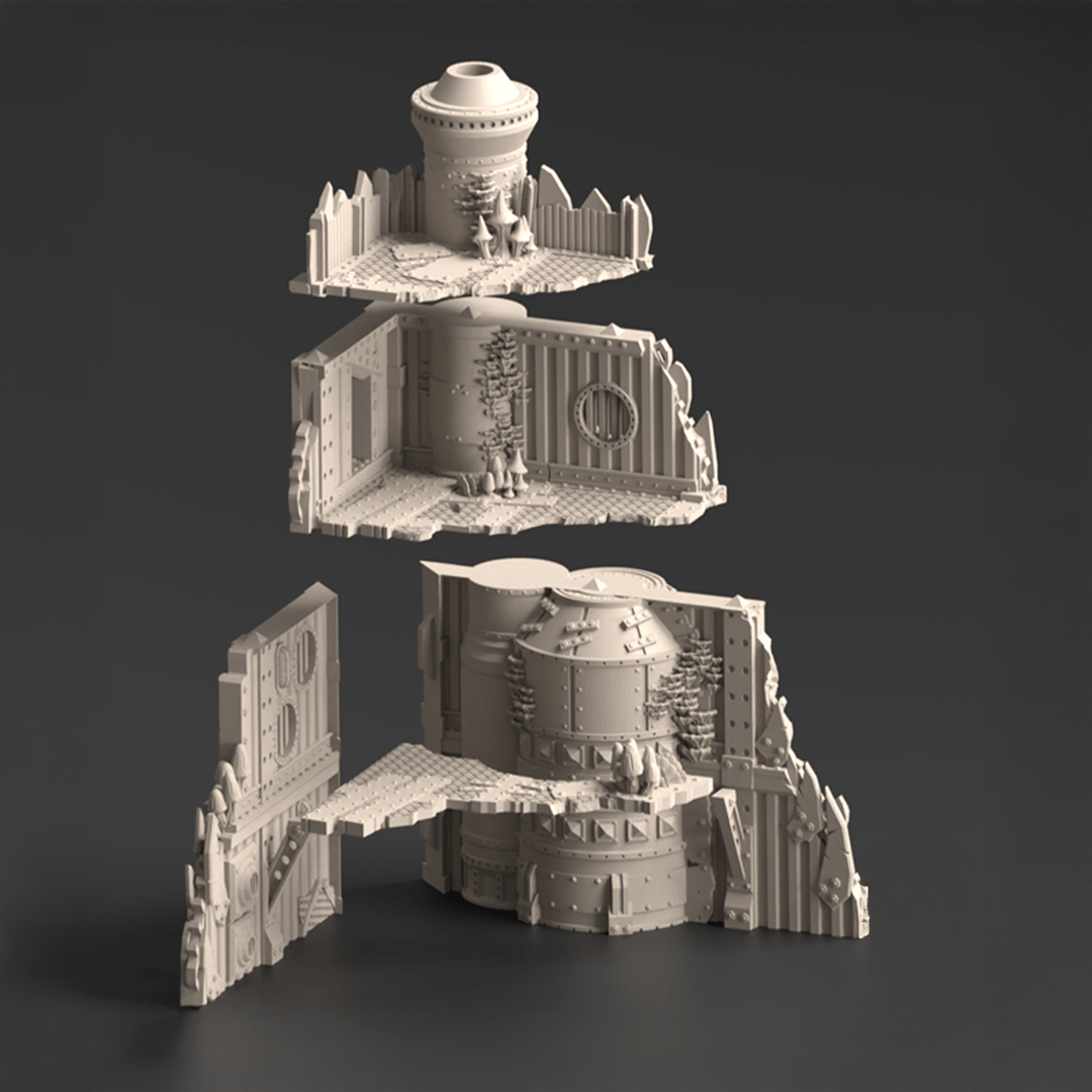Ork Corner Ruins 4, Ork Fungus Farm - MiniForge