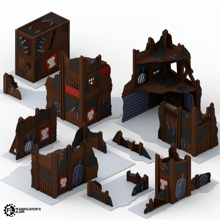 Ork Foldable Terrain - 11th Edition - MiniForge