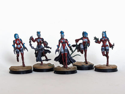 Dark Eldar Witches Of The Night Raiders, proxy miniature, 28mm heroic scale unpainted resin