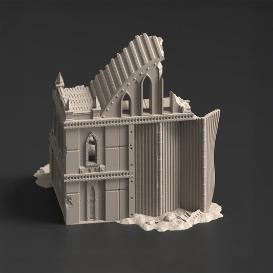 Ruined Hangar 3, Phoebian V Airfield - MiniForge