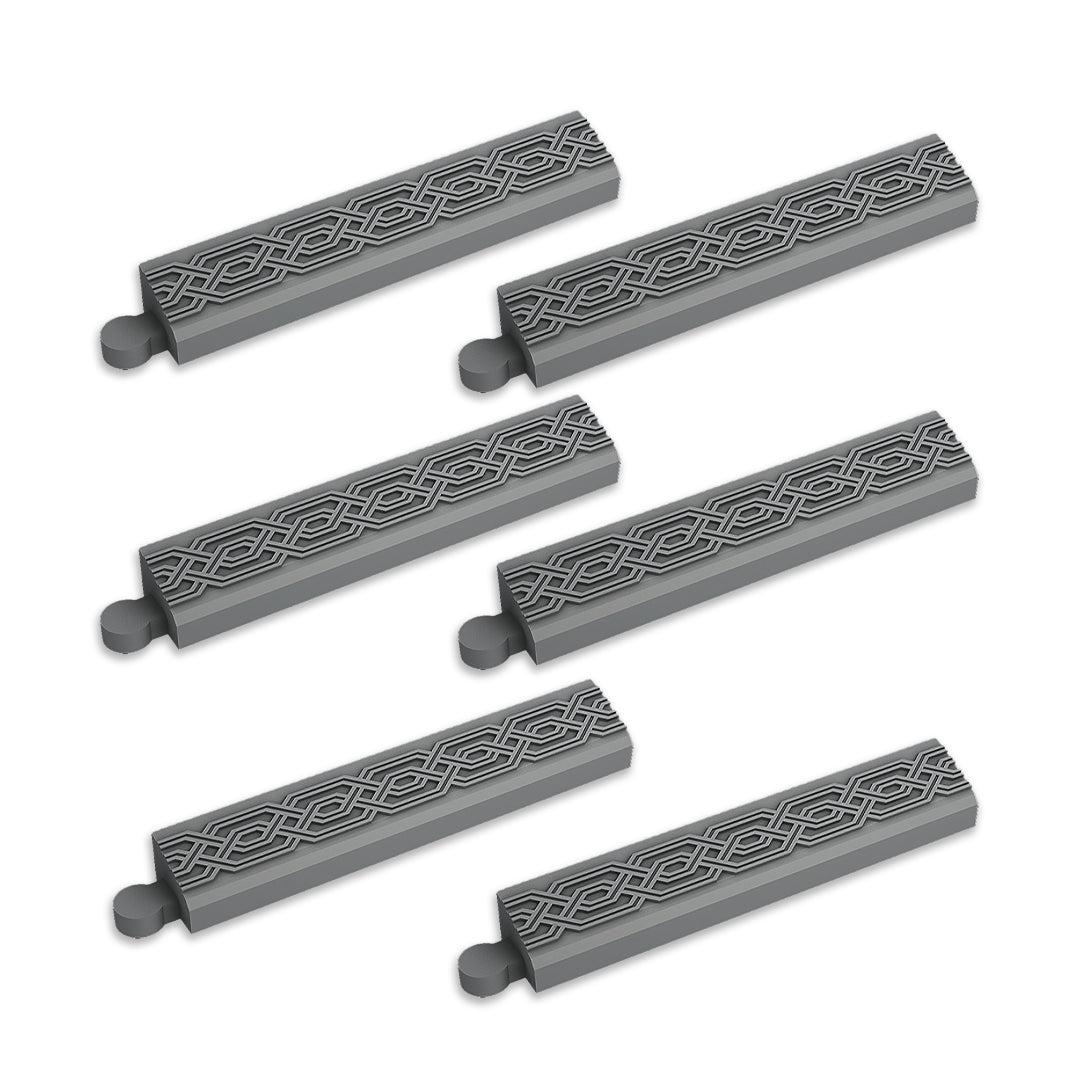 Straight Trim, Terrain Tile Base (6 Pack) - MiniForge