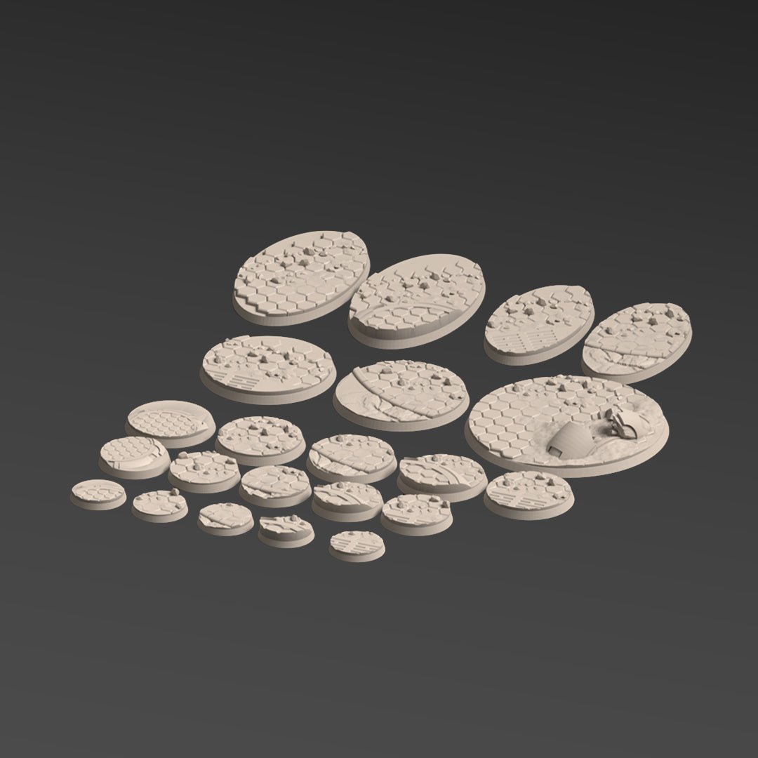 Talussa Prime FDM Miniature Bases (25mm-90mm) - MiniForge