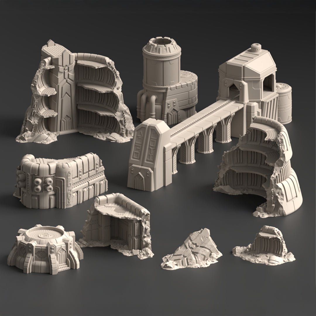Vatar XI, Dwarf Mining Complex - Terrain Bundle - MiniForge
