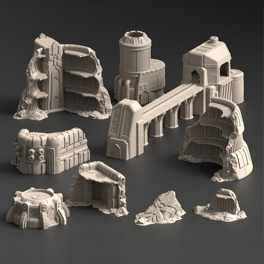 Vatar XI, Dwarf Mining Complex - Terrain Bundle - MiniForge