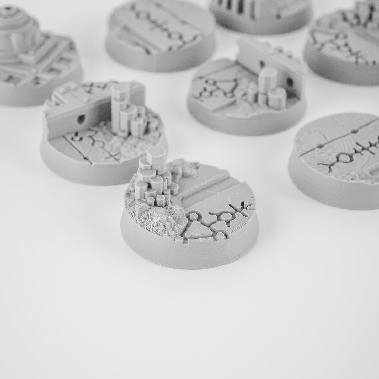 Vharaq Null FDM Miniature Bases (25mm - 90mm) - MiniForge