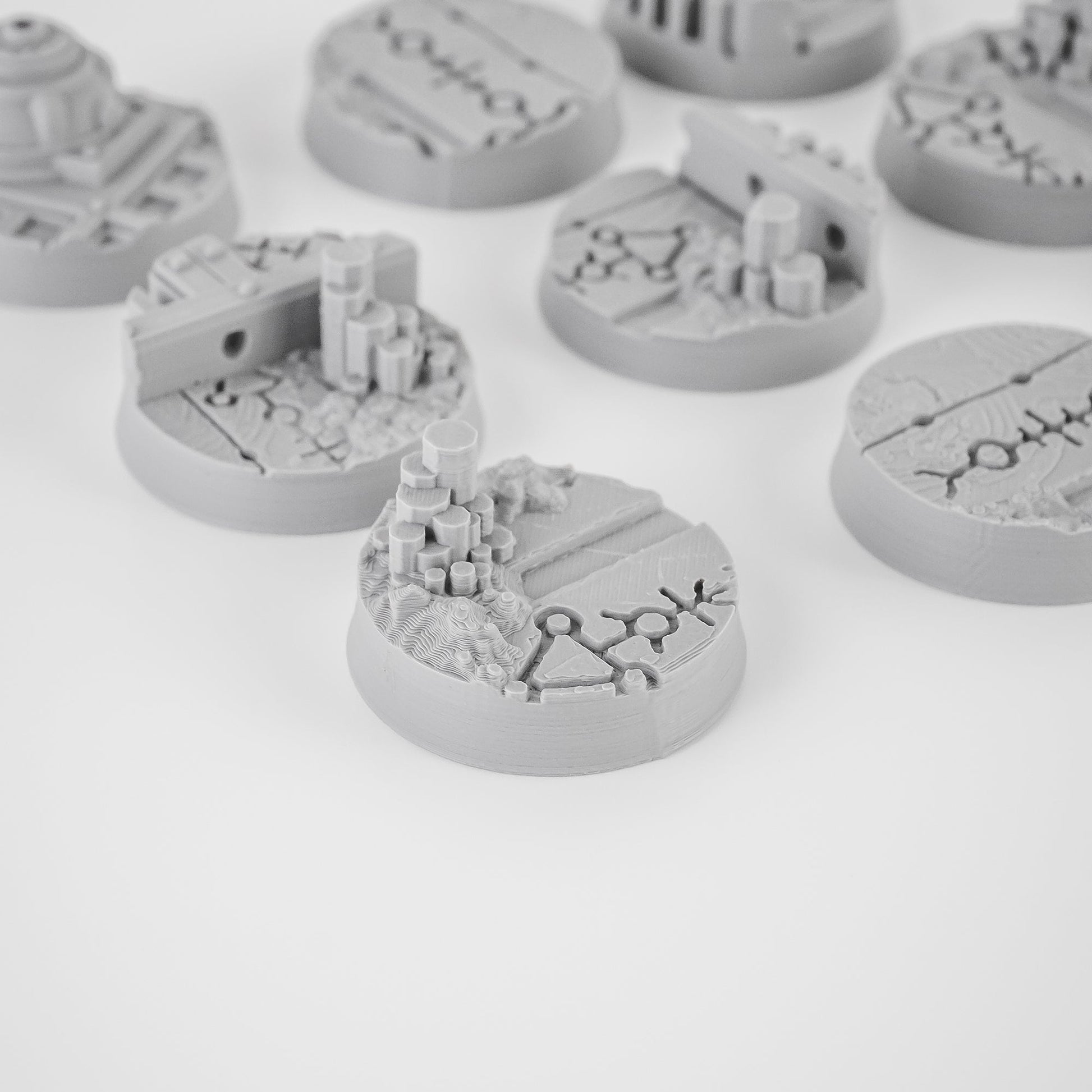 Vharaq Null FDM Miniature Bases (25mm - 90mm) - MiniForge