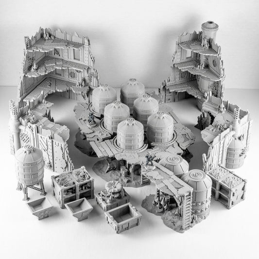Warpzel - 1A, Ork Fungus Farm - Terrain Bundle - MiniForge