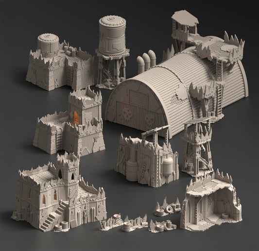 Warpzel - 1A, Ork Settlement - Terrain Bundle - MiniForge