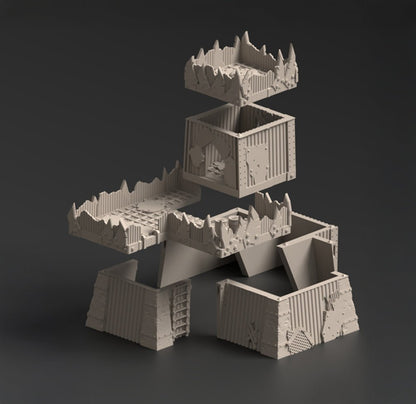 Warpzel - 1A, Ork Settlement - Terrain Bundle - MiniForge
