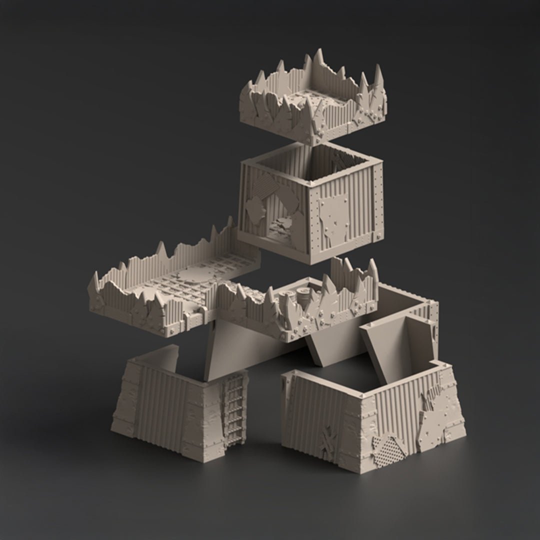 Warpzel - 1A, Ork Settlement - Terrain Bundle - MiniForge