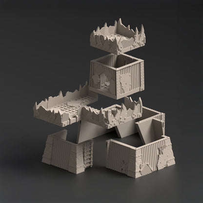 Warpzel - 1A, Ork Settlement - Terrain Bundle - MiniForge