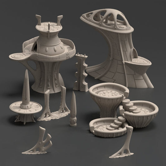 Zanat, The Abandoned World - Ship - Terrain Bundle - MiniForge